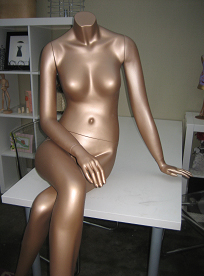 Headless Mannequin Copper Color