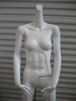A headless mannequin with a lifelike body