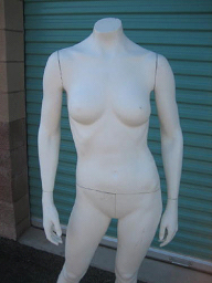 Headless mannequin with an athletic build