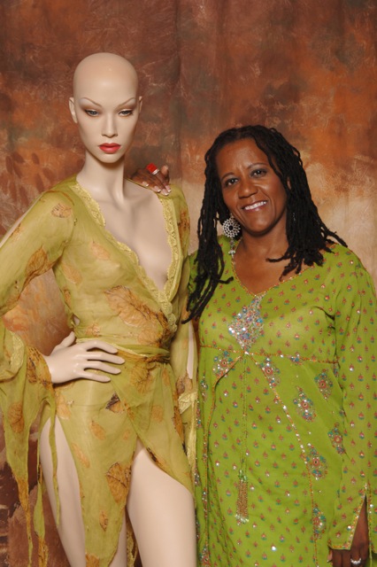 Judi Townsend and friend wearing Swati Couture