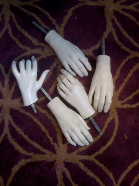 used mannequin hands 