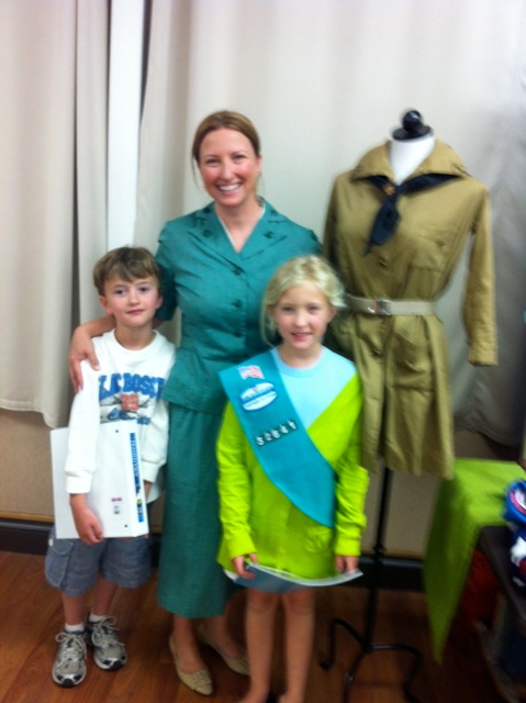 Mannequins Girl Scout anniversary 