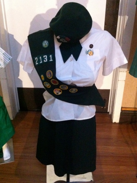 Mannequins Girl Scout anniversary 
