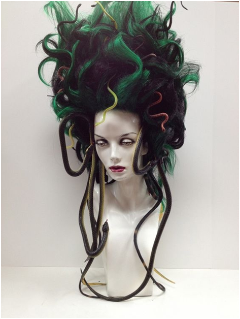 4 Salon Mannequin Heads (Used) - 100% Human Hair - DIY Craft Halloween Decor