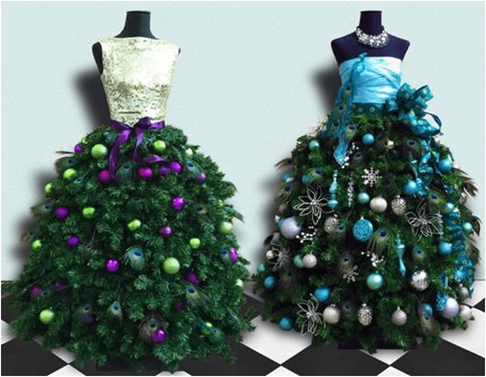 Mannequin Christmas Tree Dress of my Dreams