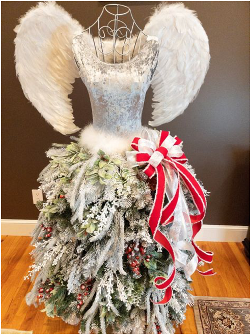 Sold OUT mannequin Christmas Tree/dress Form Christmas Tree WITH Angel  Wings 