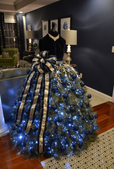 Important Styling Tip for Making a Dress Form Christmas Tree that